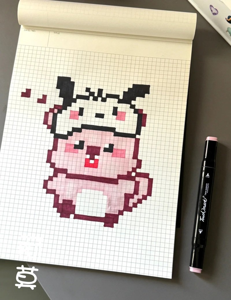 vẽ tranh pixel cute 19