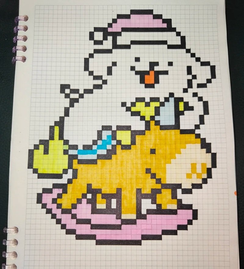 vẽ tranh pixel cute 2
