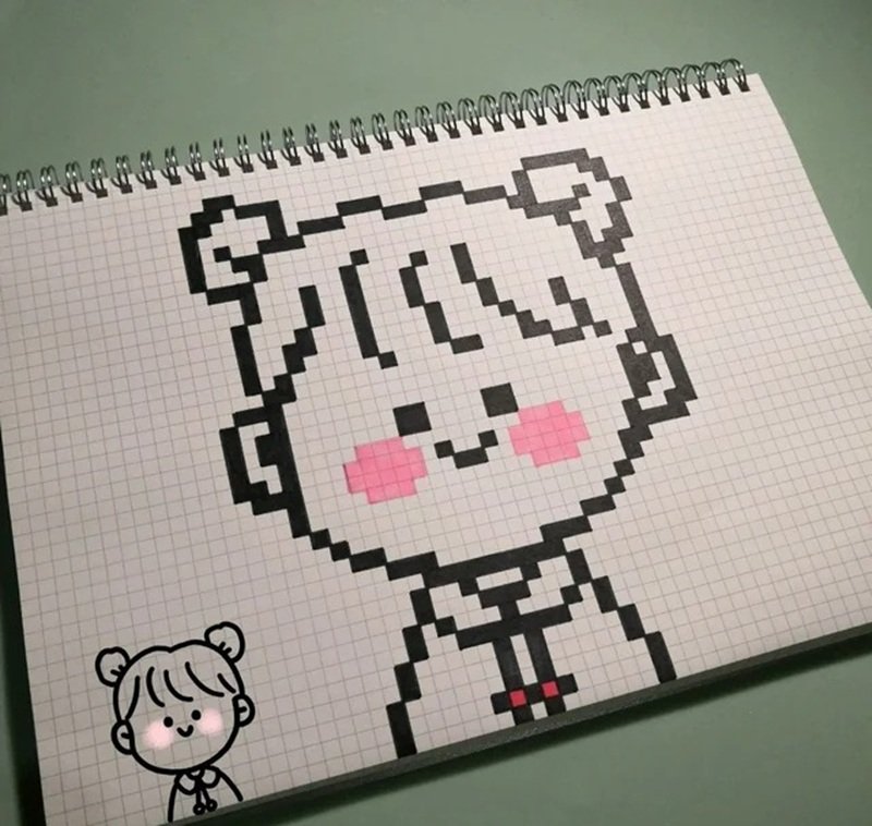 vẽ tranh pixel cute 20
