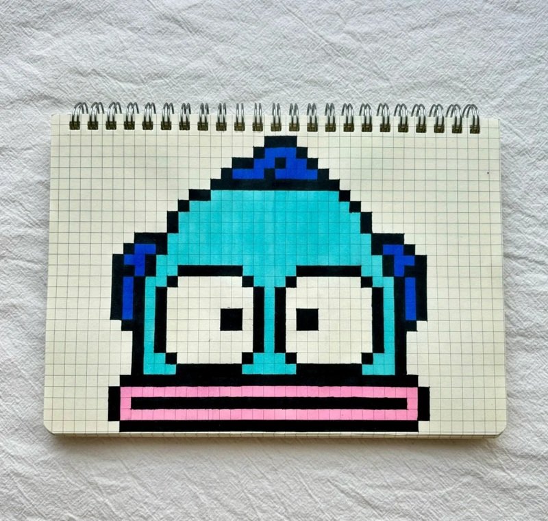 vẽ tranh pixel cute 23