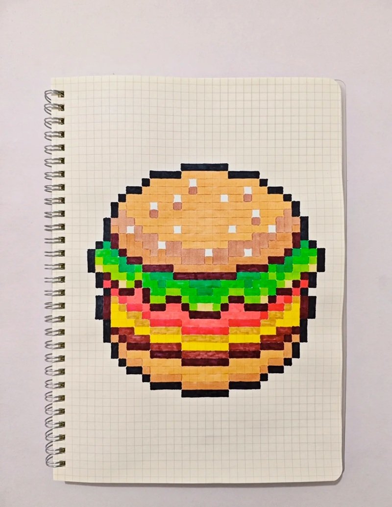 vẽ tranh pixel cute 24