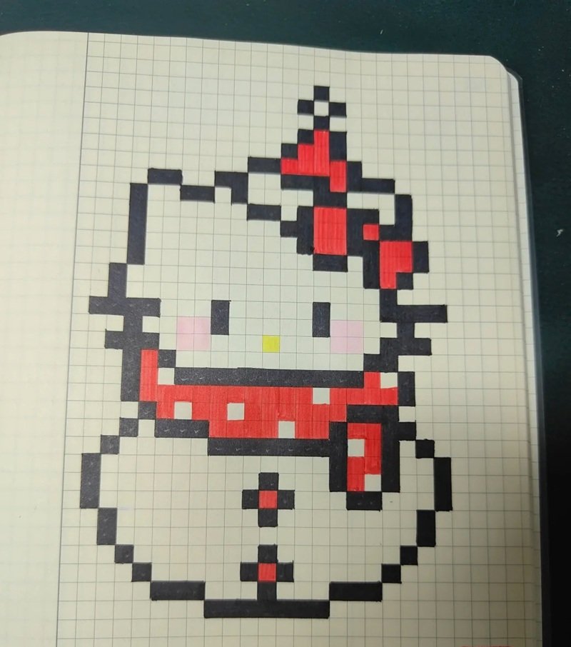 vẽ tranh pixel cute 3