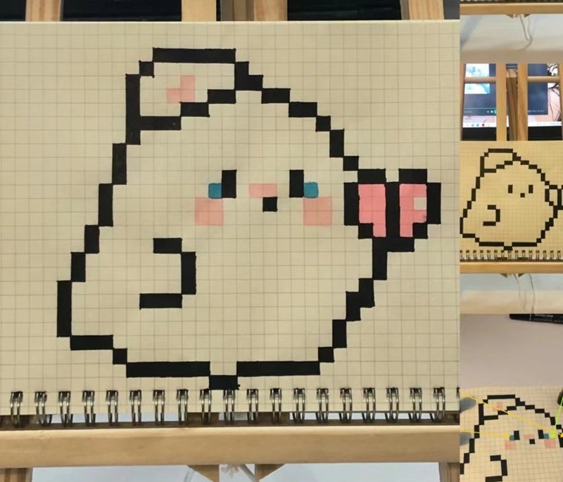 vẽ tranh pixel cute 36