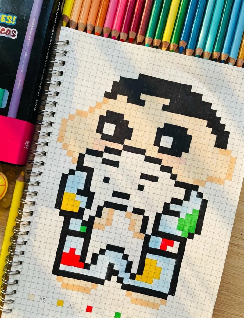 vẽ tranh pixel cute 41