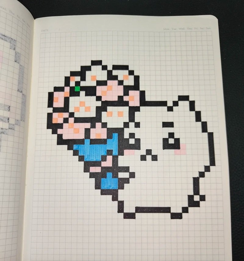 vẽ tranh pixel cute 5