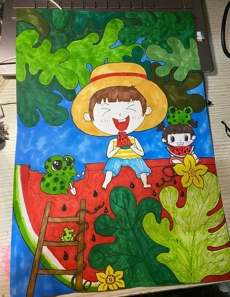 vẽ tranh ý tưởng tuổi thơ 10