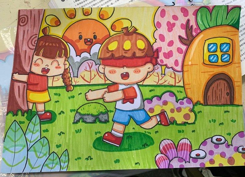 vẽ tranh ý tưởng tuổi thơ 19