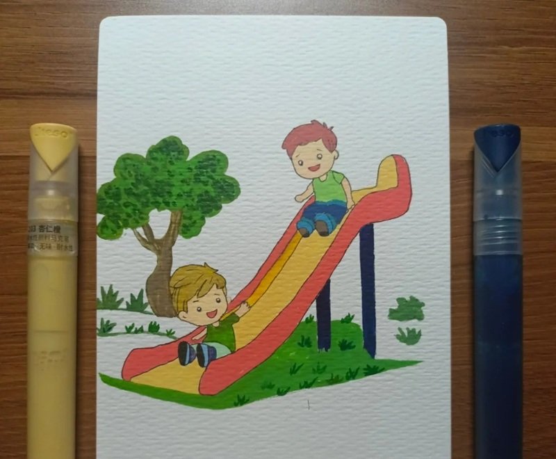 vẽ tranh ý tưởng tuổi thơ 21