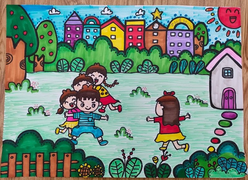 vẽ tranh ý tưởng tuổi thơ 22