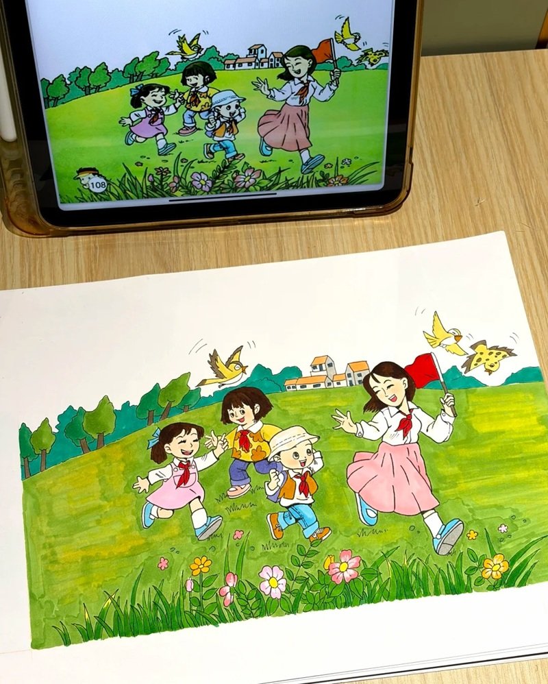 vẽ tranh ý tưởng tuổi thơ 25