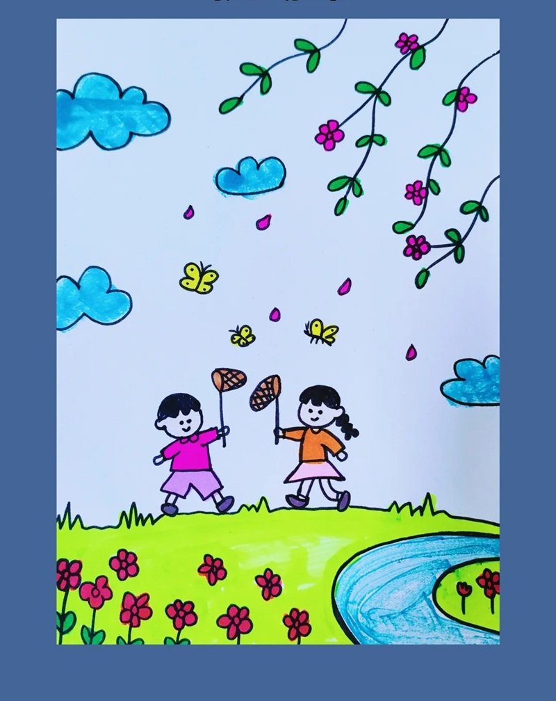 vẽ tranh ý tưởng tuổi thơ 26