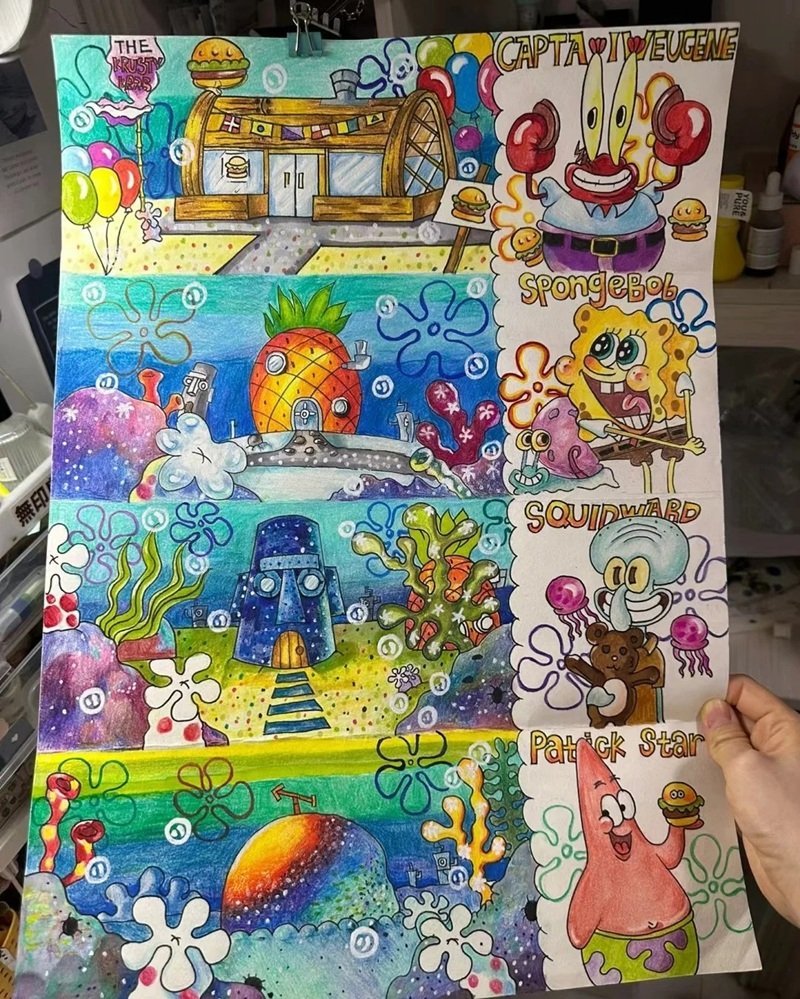 vẽ tranh ý tưởng tuổi thơ 29