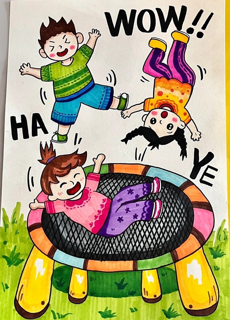 vẽ tranh ý tưởng tuổi thơ 3