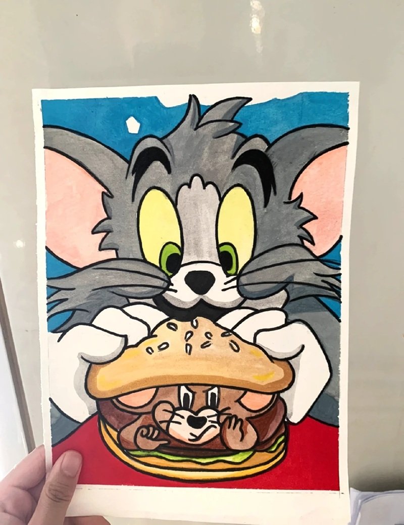 vẽ tranh ý tưởng tuổi thơ 30