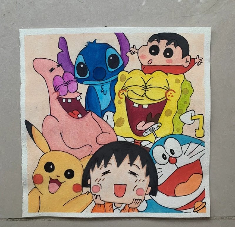 vẽ tranh ý tưởng tuổi thơ 31