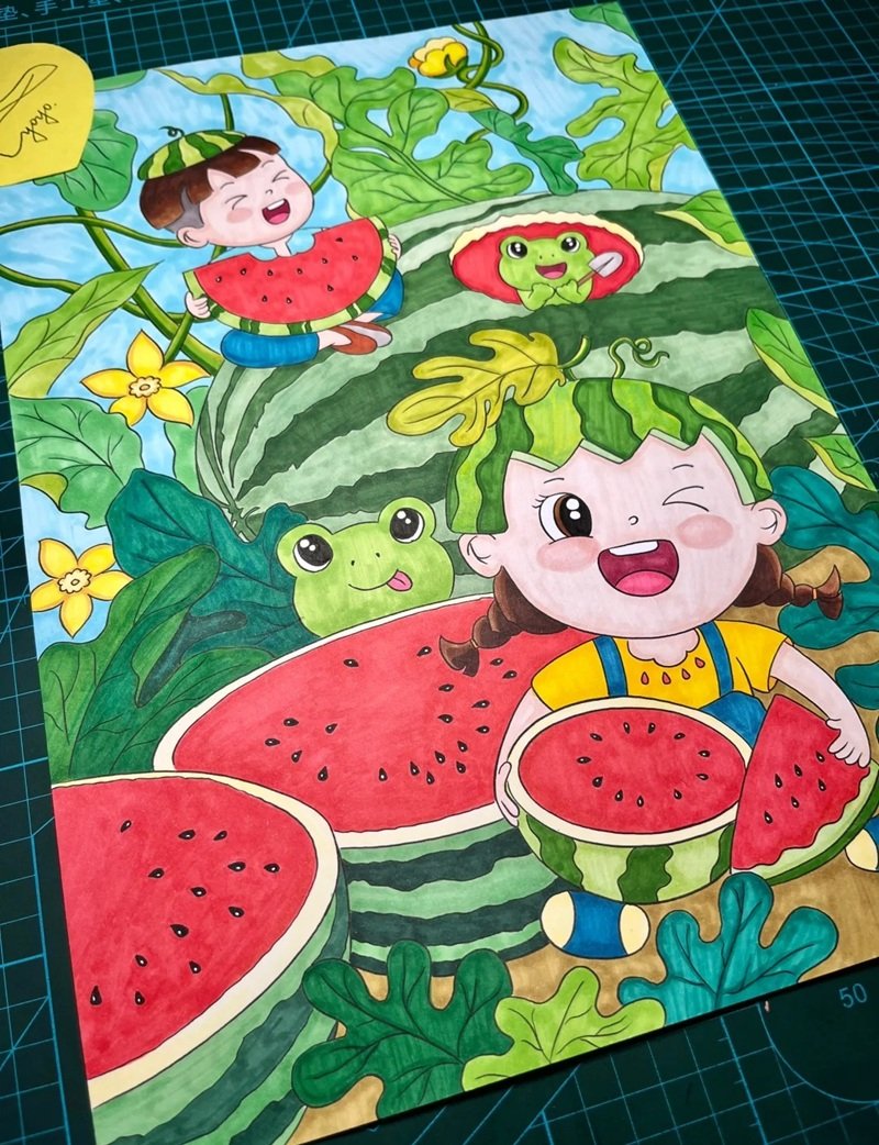 vẽ tranh ý tưởng tuổi thơ 32