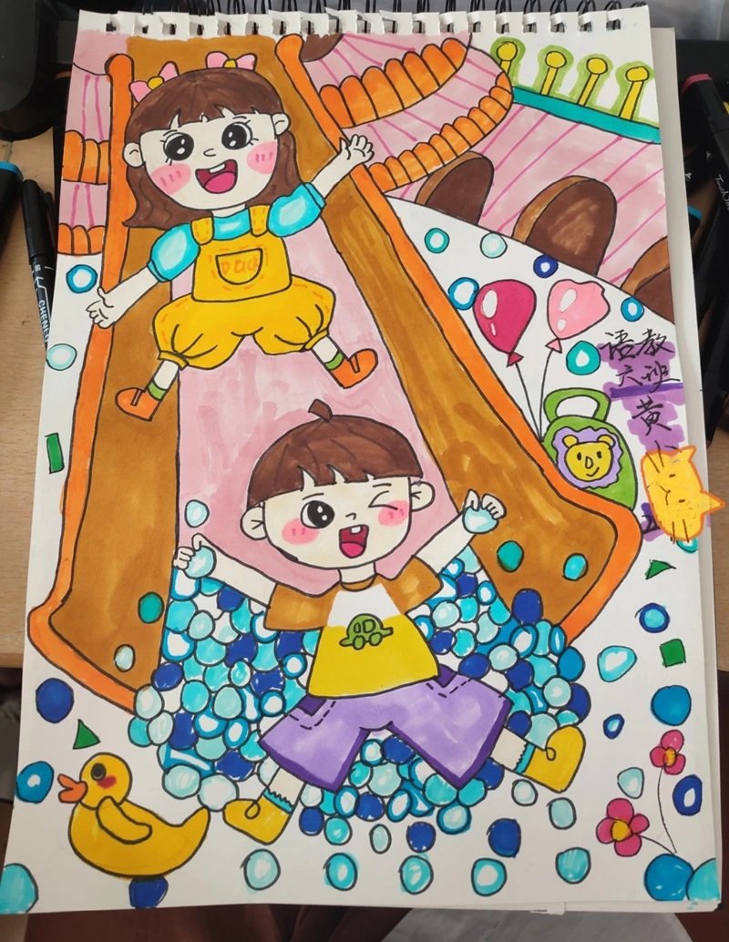 vẽ tranh ý tưởng tuổi thơ 34