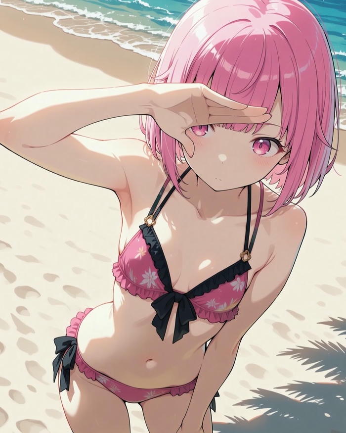 Ảnh gái anime bikini có nét vẽ tinh tế