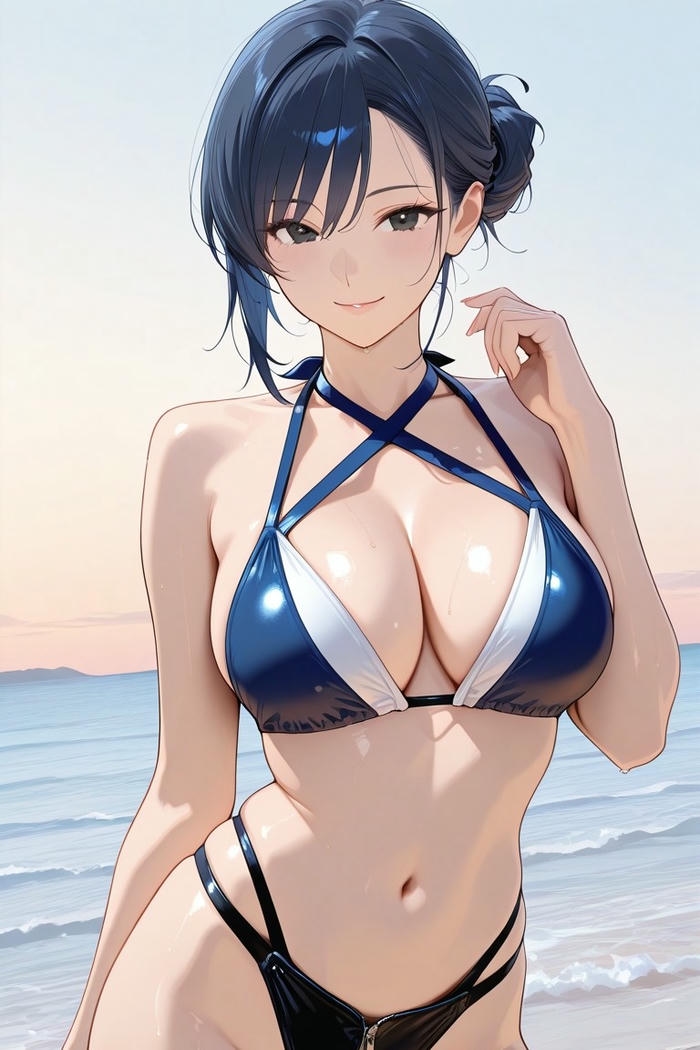 Ảnh gái anime bikini có phong thái nổi bật
