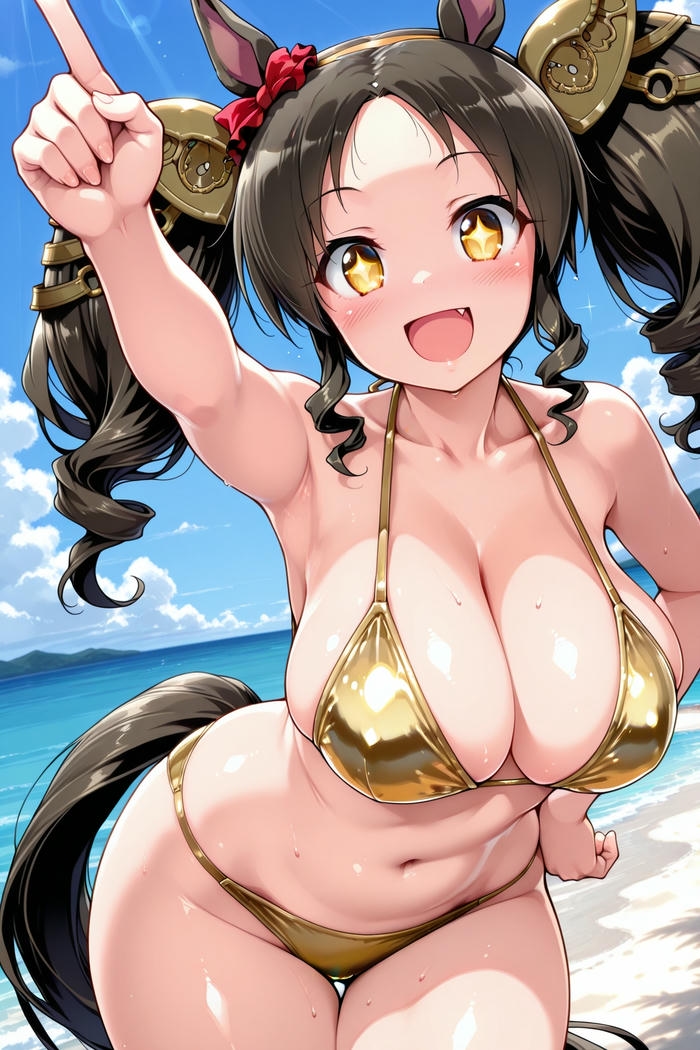 Ảnh gái anime bikini mang tạo hình nổi bật