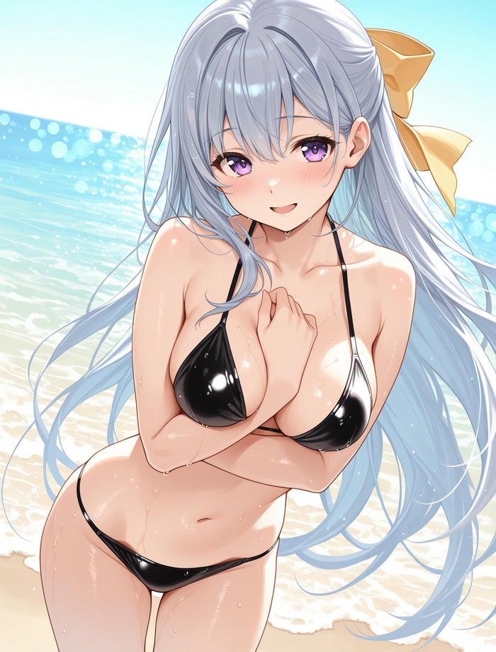 Ảnh gái anime bikini mang tạo hình xinh đẹp