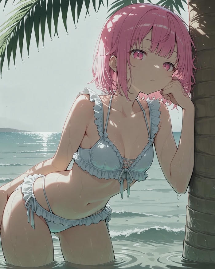 Ảnh gái anime bikini mang vẻ ngoài xinh đẹp