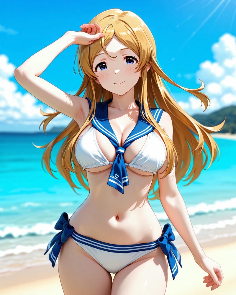 Ảnh gái anime mặc bikini ấn tượng