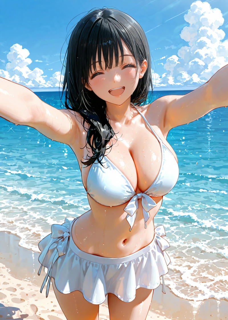 Ảnh gái anime mặc bikini cuốn hút