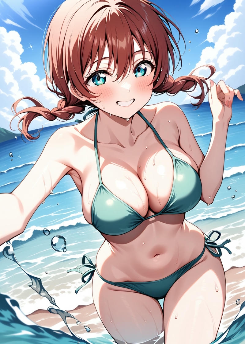 Ảnh gái anime mặc bikini gợi cảm