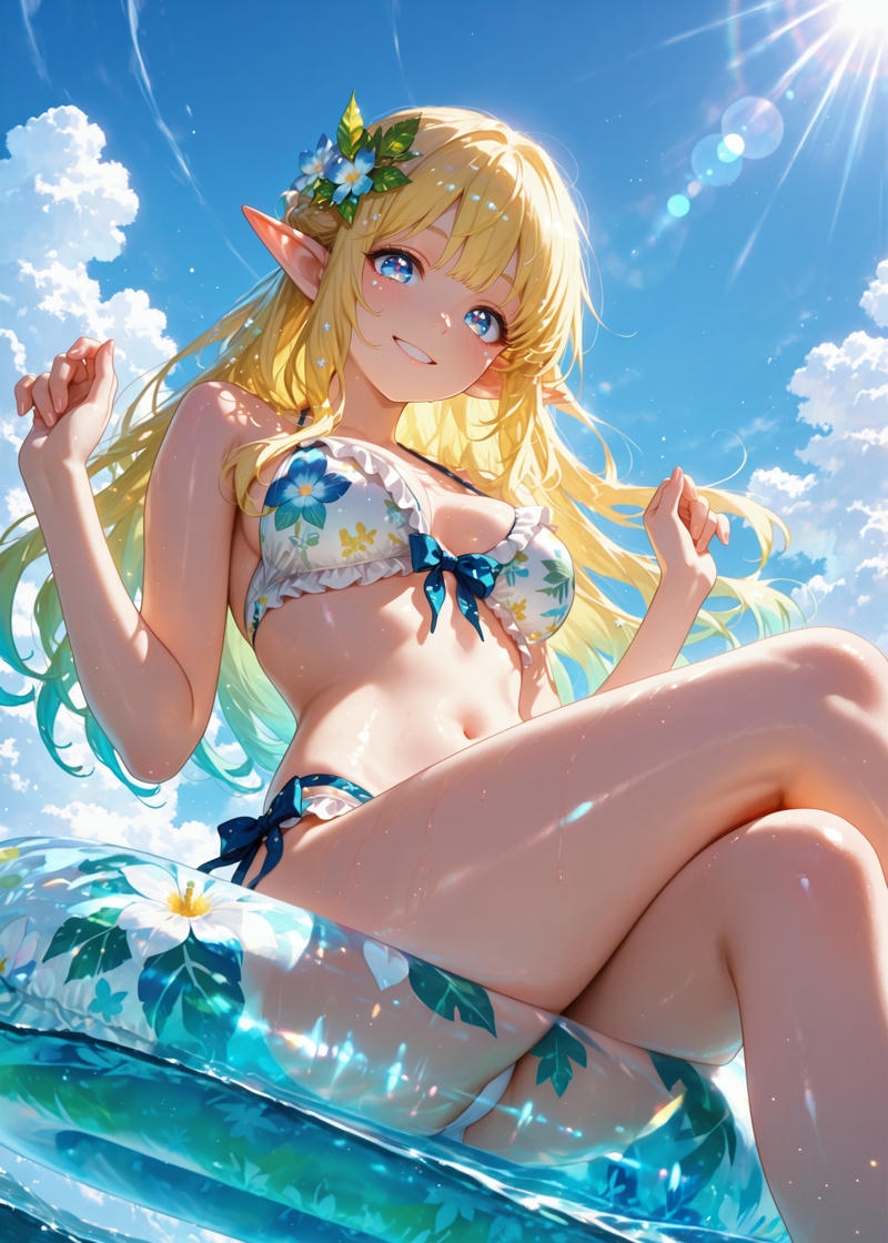 Ảnh gái anime mặc bikini nhẹ nhàng