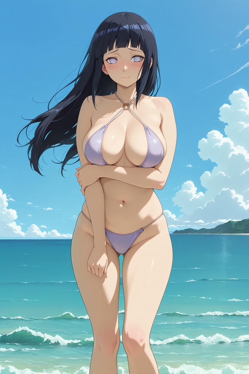 Ảnh nhân vật Hinata mặc bikini trẻ trung