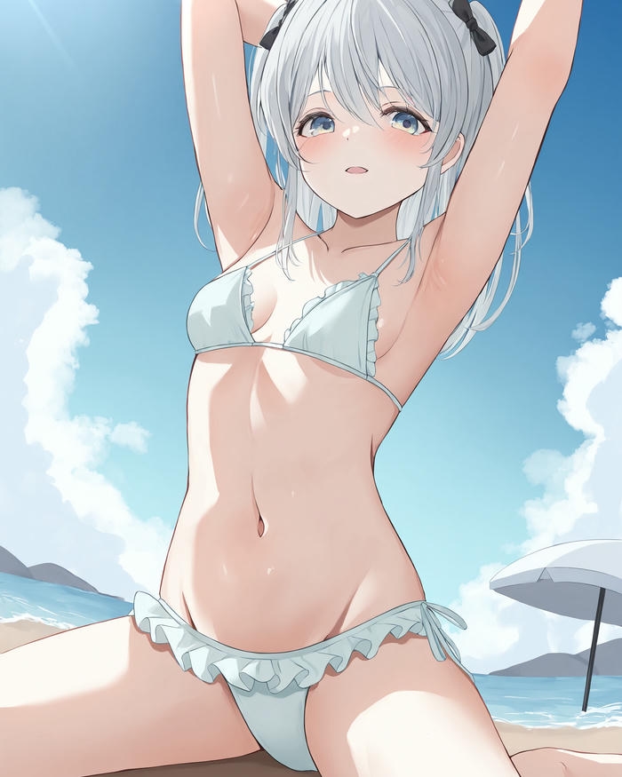 Ảnh nhân vật anime mặc bikini đầy nét dễ thương
