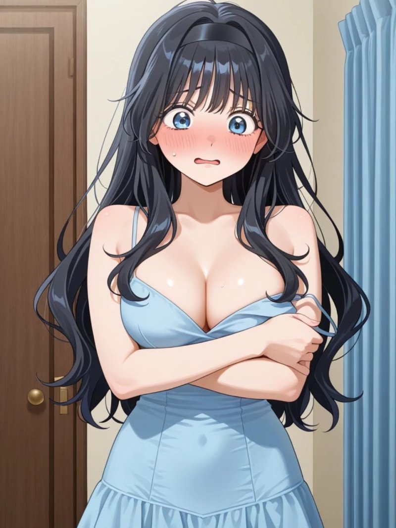 Gái anime ngực khủng mặc bikini mỏng manh