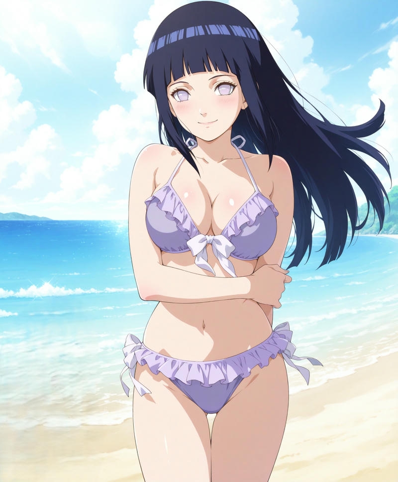 Hinata bikini có phong cách trẻ trung hài hòa