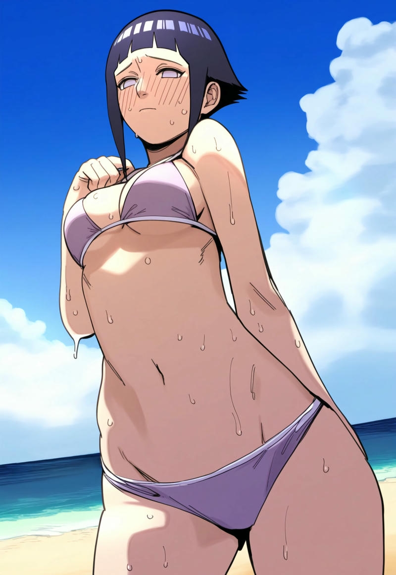 Hinata bikini mang vẻ ngoài hài hòa nổi bật