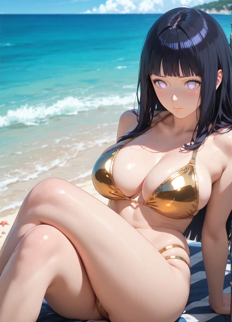 Hinata bikini với phong thái trẻ trung tinh tế