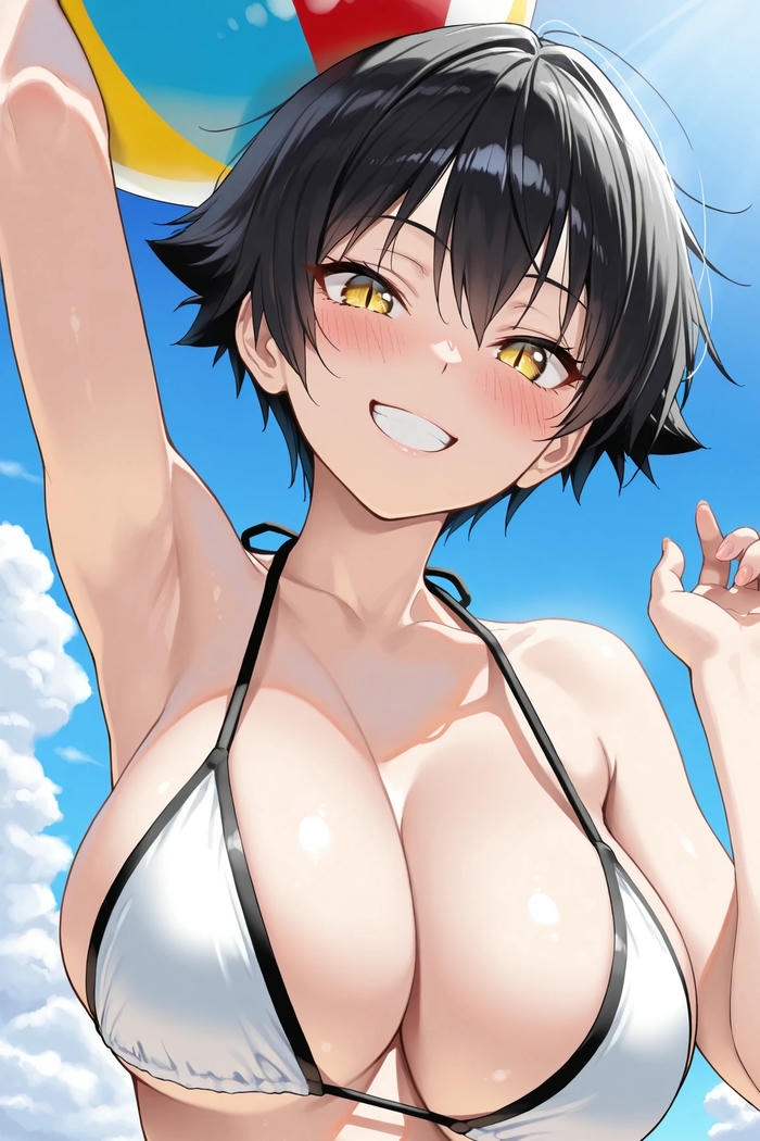 Hình gái anime diện bikini có tạo hình nổi bật