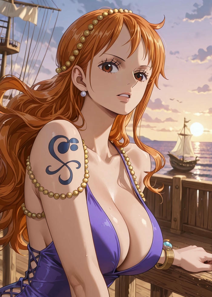 Nami sexy với biểu cảm tươi tắn đầy duyên dáng