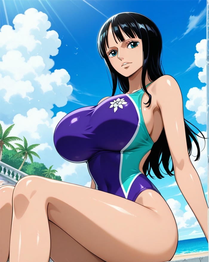 Nico Robin với bikini chân thực nổi bật hài hòa