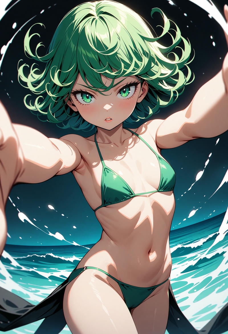 Tatsumaki Bikini hoàn hảo cực kỳ tinh tế