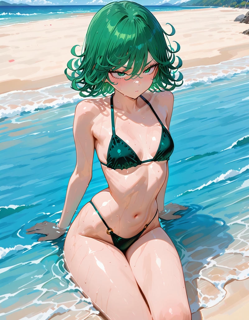Tatsumaki Bikini lôi cuốn cực kỳ hoàn hảo