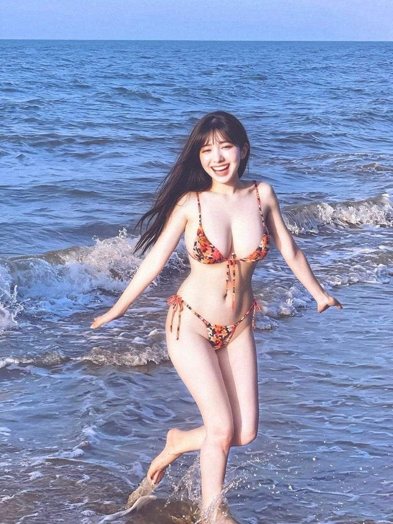 gái vú to mặc bikini 35