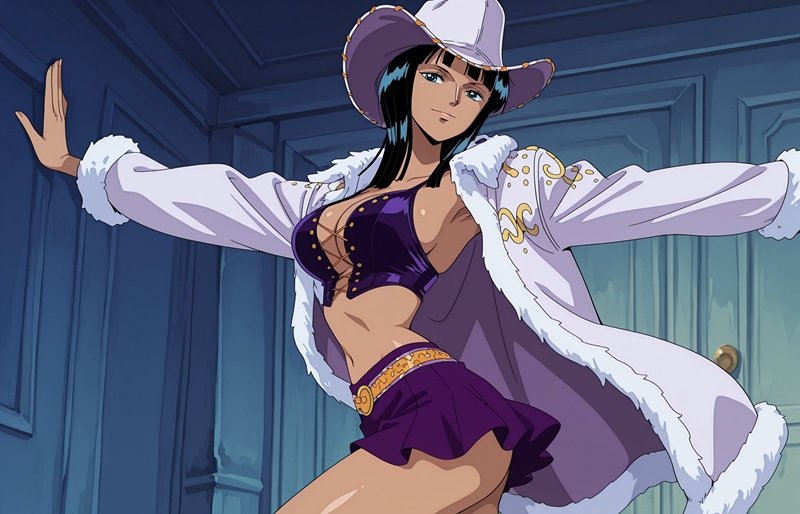 Nico Robin bikini sexy ngực trắng mịn