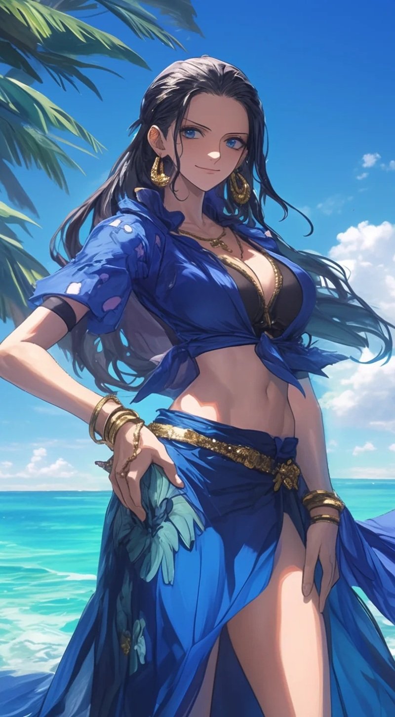 Nico Robin bikini gợi cảm ngực nảy