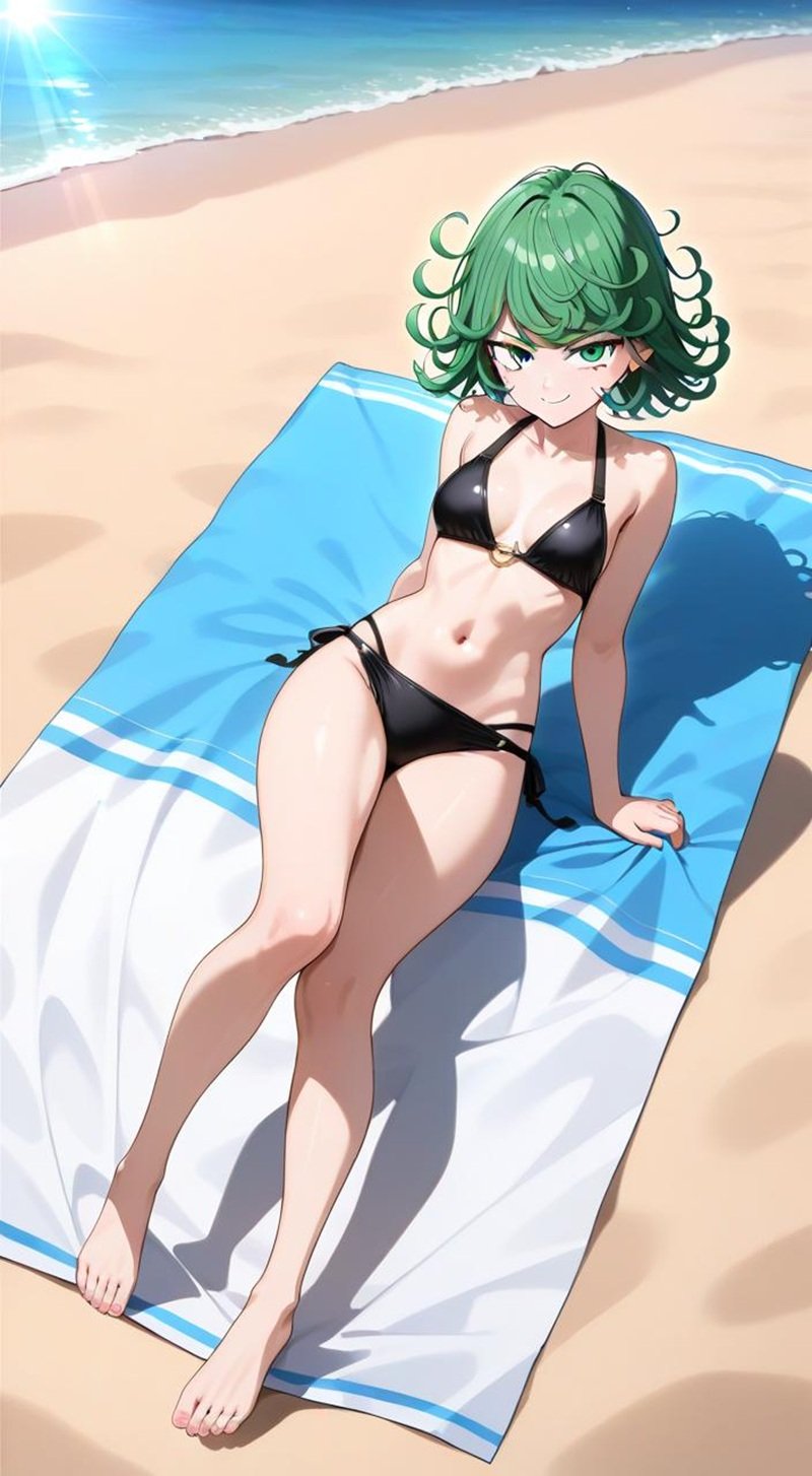 Tatsumaki One Punch Man bikini, thần thái kiêu ngạo gợi cảm