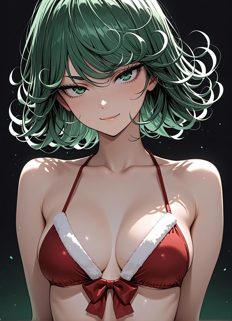 Tatsumaki bikin gợi cảm, tư thế nằm bãi biển quyến rũ