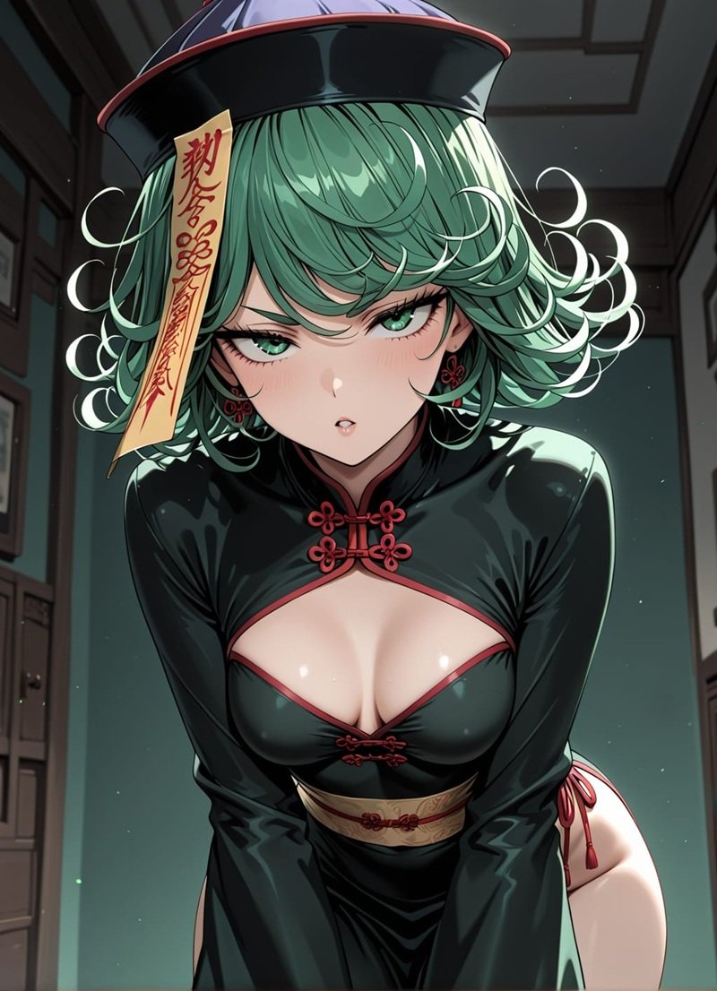 Tatsumaki One Punch Man hot girl bikini xanh
