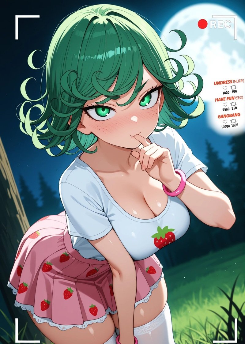 Tatsumaki bikini anime, nụ cười tinh nghịch nóng bỏng
