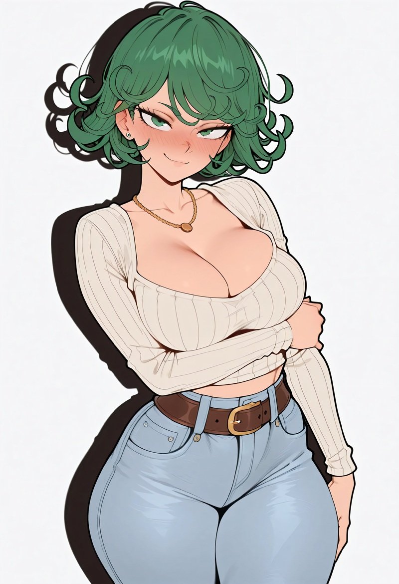 Tatsumaki sexy anime girl mặc bikin trên bãi biển