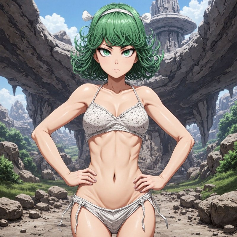 Tatsumaki anime bikini, eo nhỏ mông to chuẩn S
